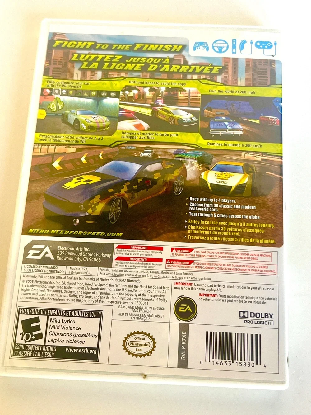 Need for Speed: Nitro (Wii) - Green Edition Nintendo video game